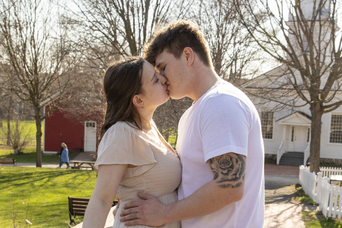 Grace and Jake’s Cool Spring Engagement Session