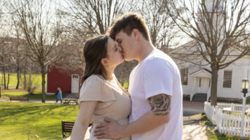 Grace and Jake’s Cool Spring Engagement Session