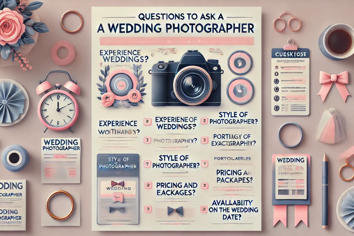 The Relevant Interview Questions to Ask Wedding Photographers